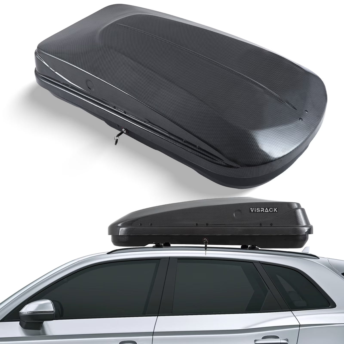 Carbon Fiber Rooftop Cargo Box Luggage Carrier B222