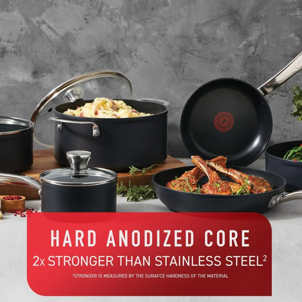 12 Piece Hard Anodized Non-stick Cookware Set S2623