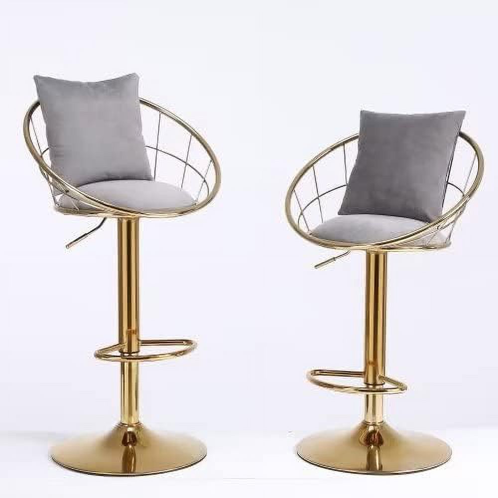 Purple Swivel Counter Height Stool with Back Y85738