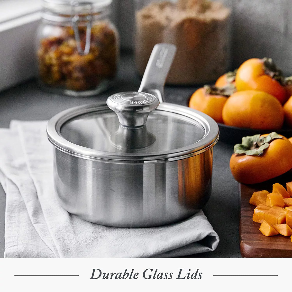 14 Piece Tri-Ply Stainless Steel Cookware Set D85665
