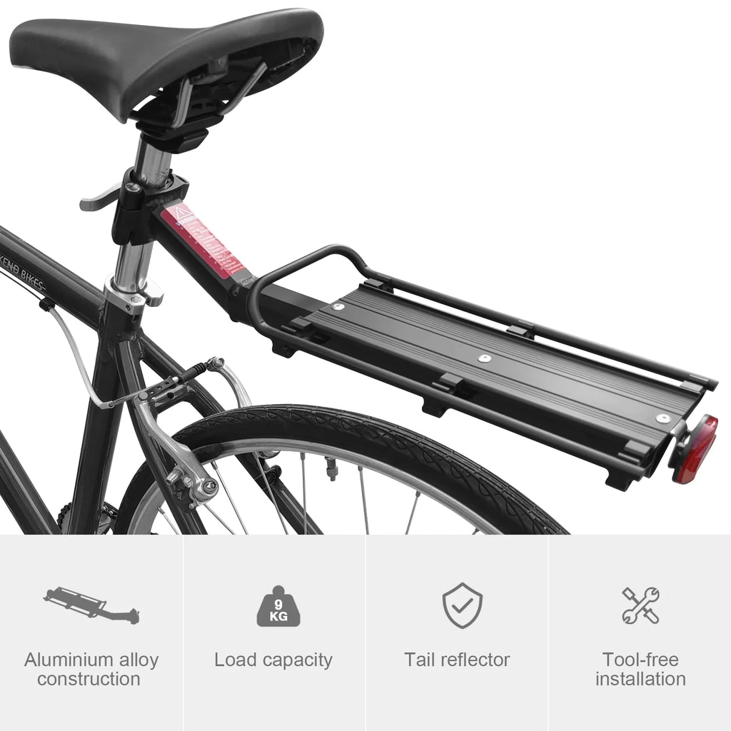 Aluminium Alloy Rear Bike Cargo Rack with Reflector P6993