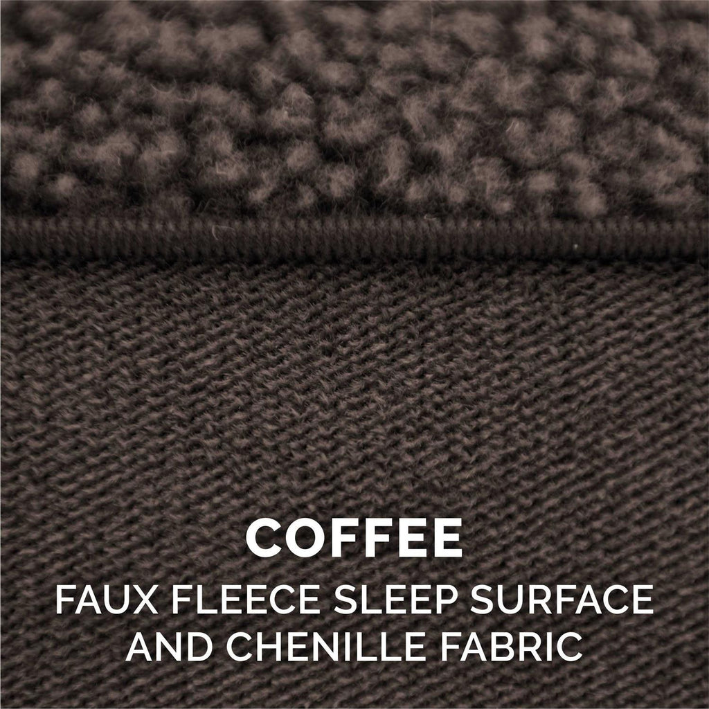 Faux Fleece Chenille Sofa Pet Bed T645392