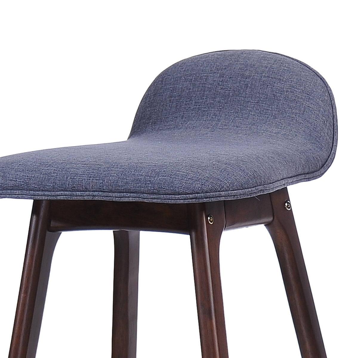 Mid-Century Modern Upholstered Barstools (Set of 2) Y92532