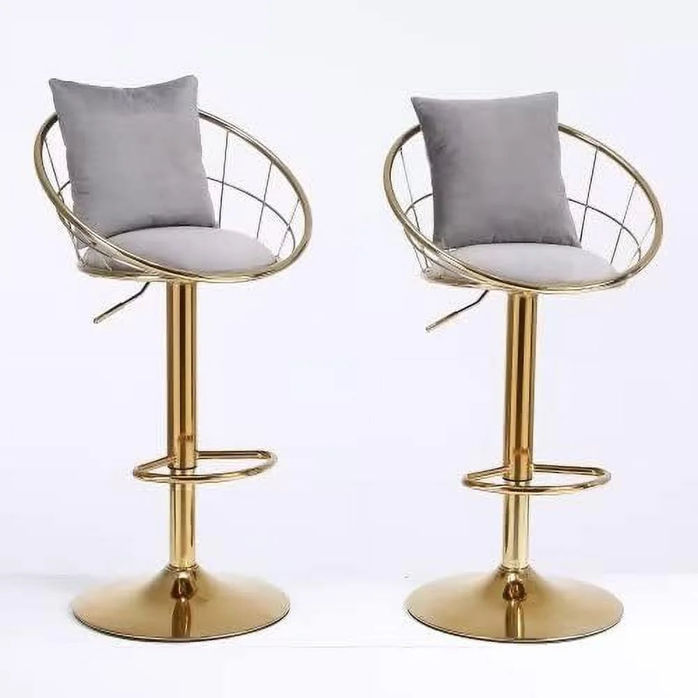 Purple Swivel Counter Height Stool with Back Y85738