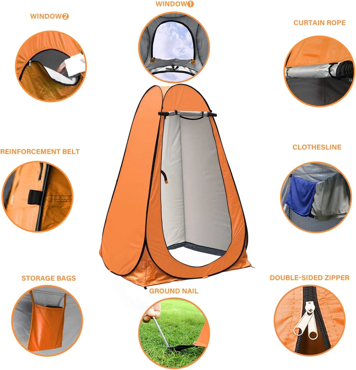 Pink Pop up Privacy Shelter Tent with Carrying Bag A672