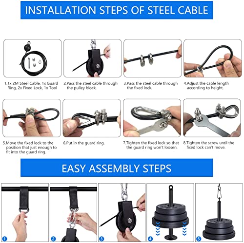 LAT Pull Down Cable Machine Pulley Attachment Home Gym Equipment K688