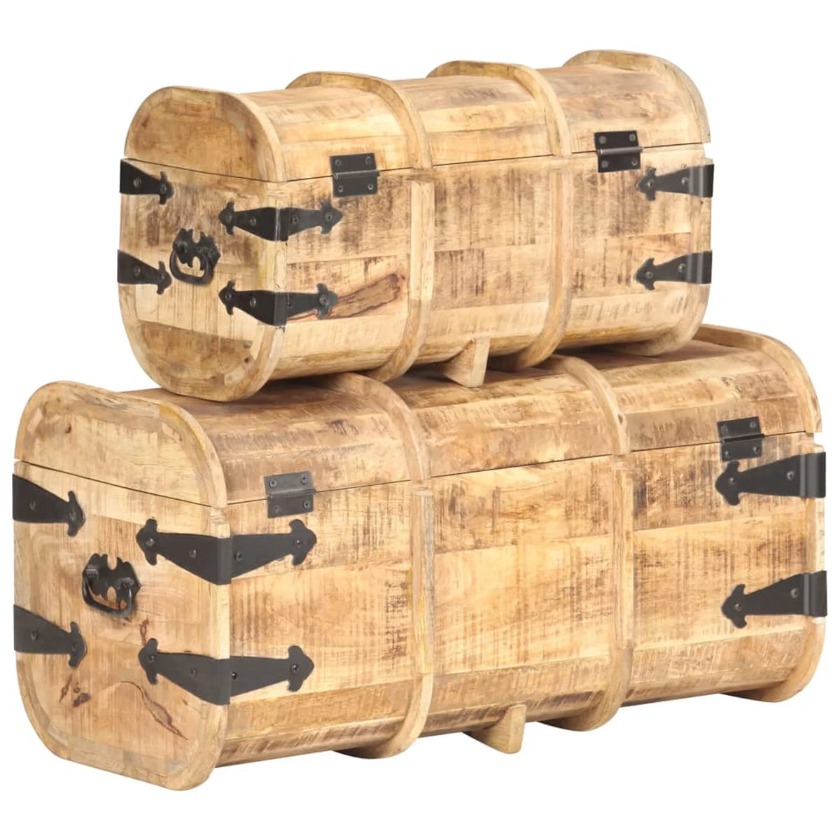 2 Piece Mango Wood Storage Chest L5420