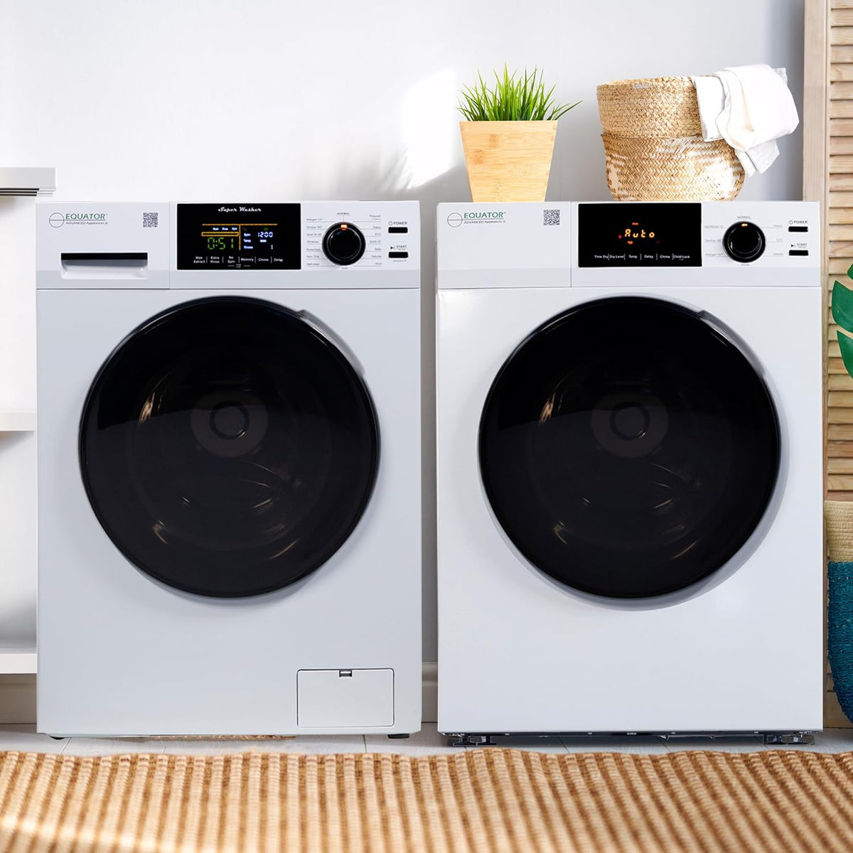 Digital Washer 1.9cf 110V + Vented Dryer 4cf 110V M4729