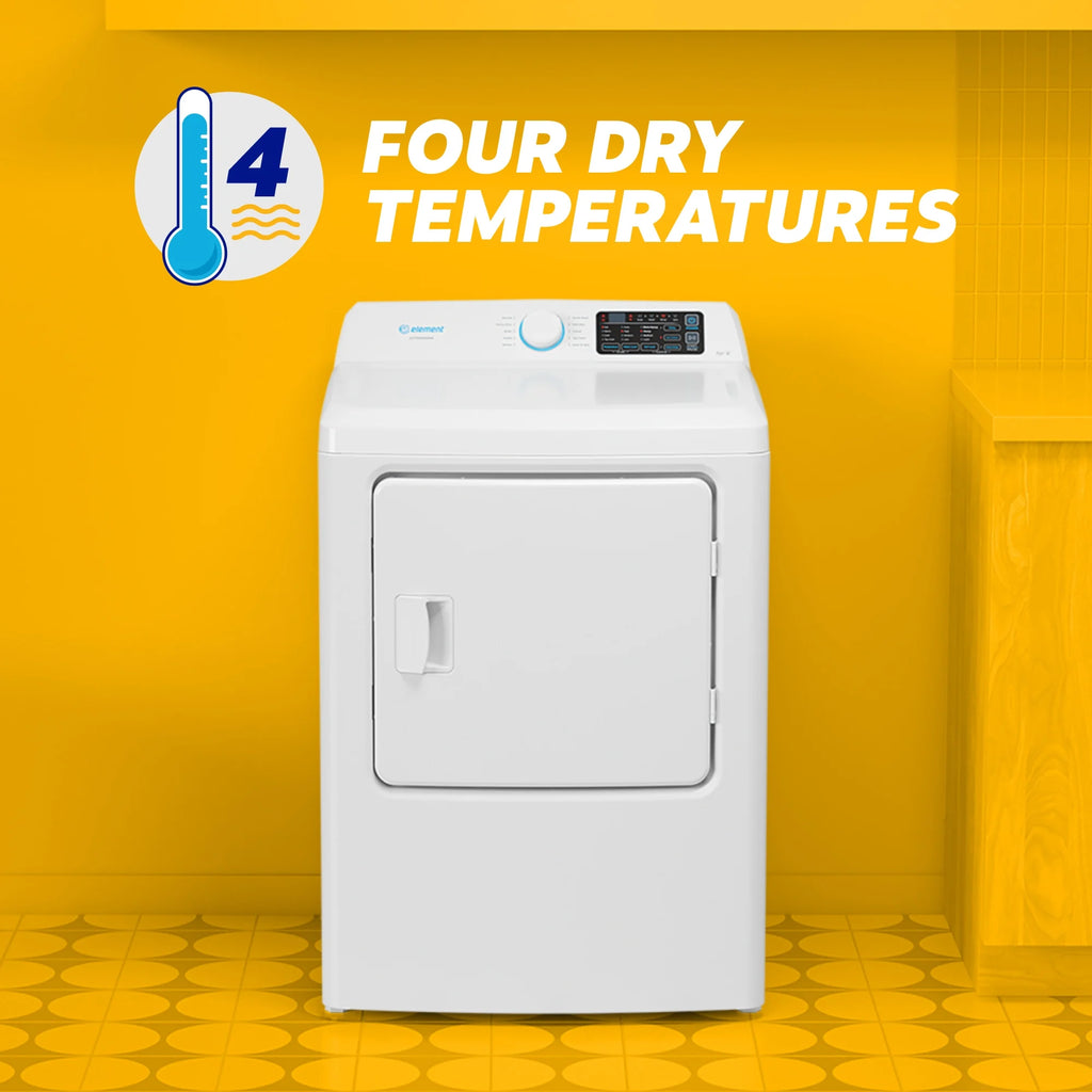 6.7 cu. ft. Front Load Electric Dryer in White R242