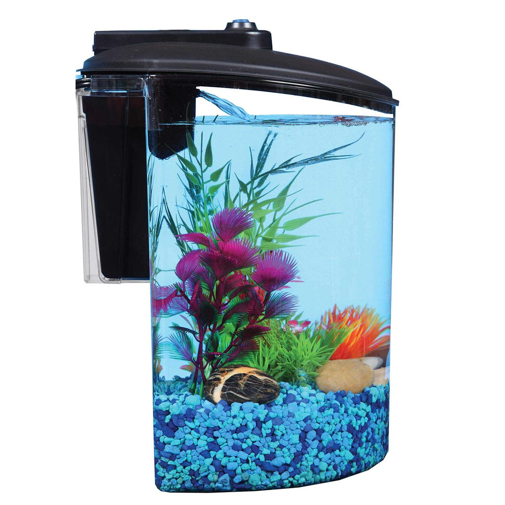 1.5-Gallon Fish Tank with LED Lighting and Power Filter Q2490