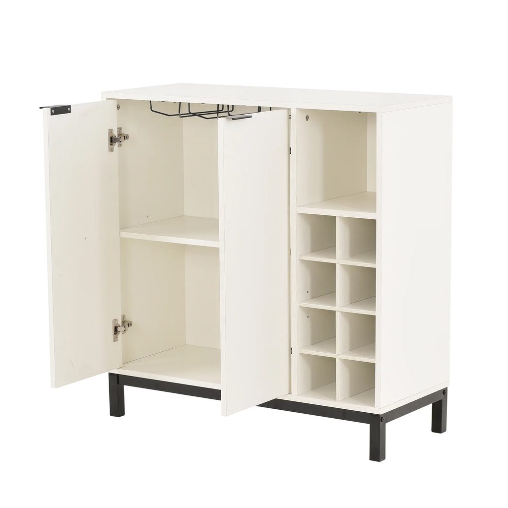 White Sideboard Buffet Cabinet with Storage G9272