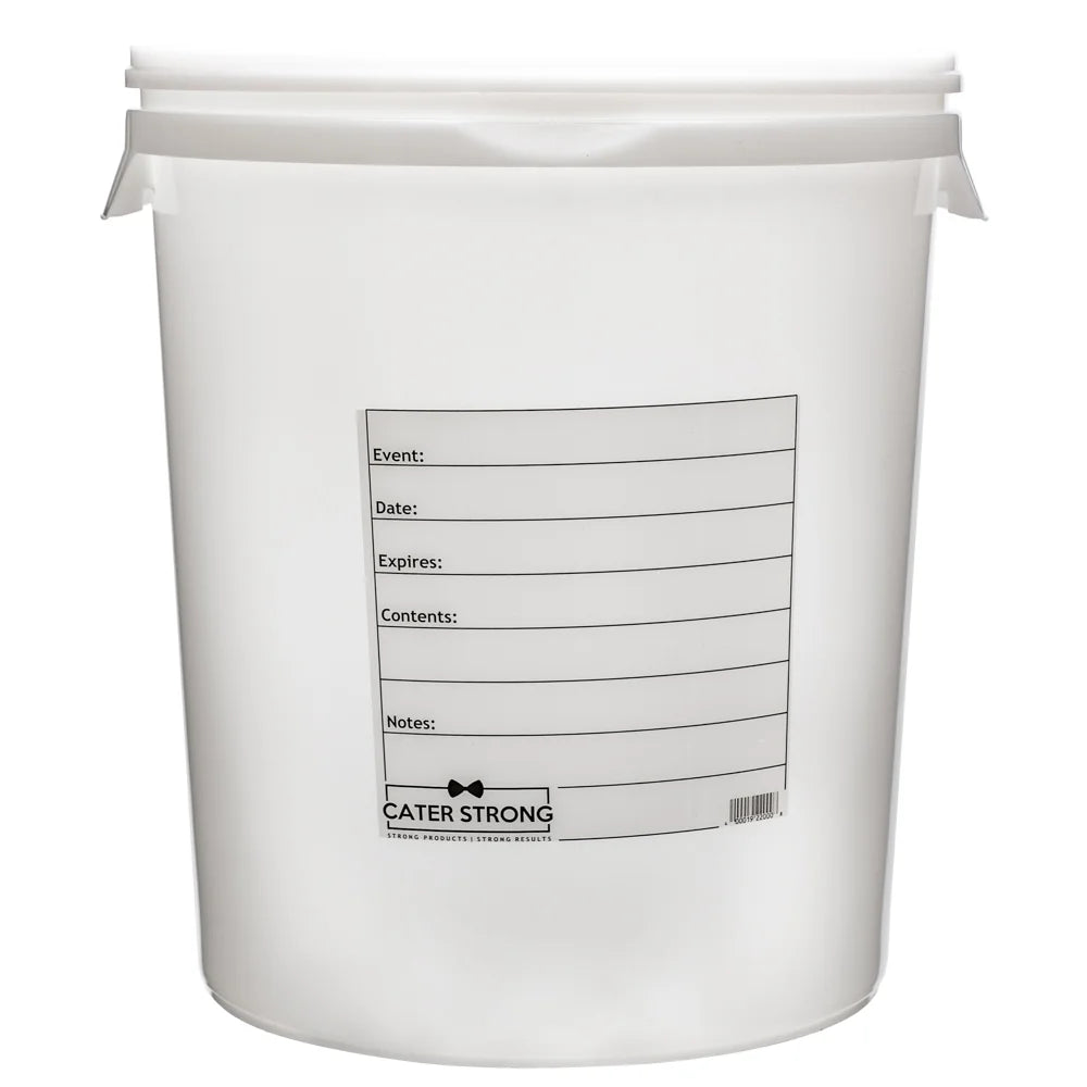 6 gal. Round White Plastic Beverage Dispenser C160831