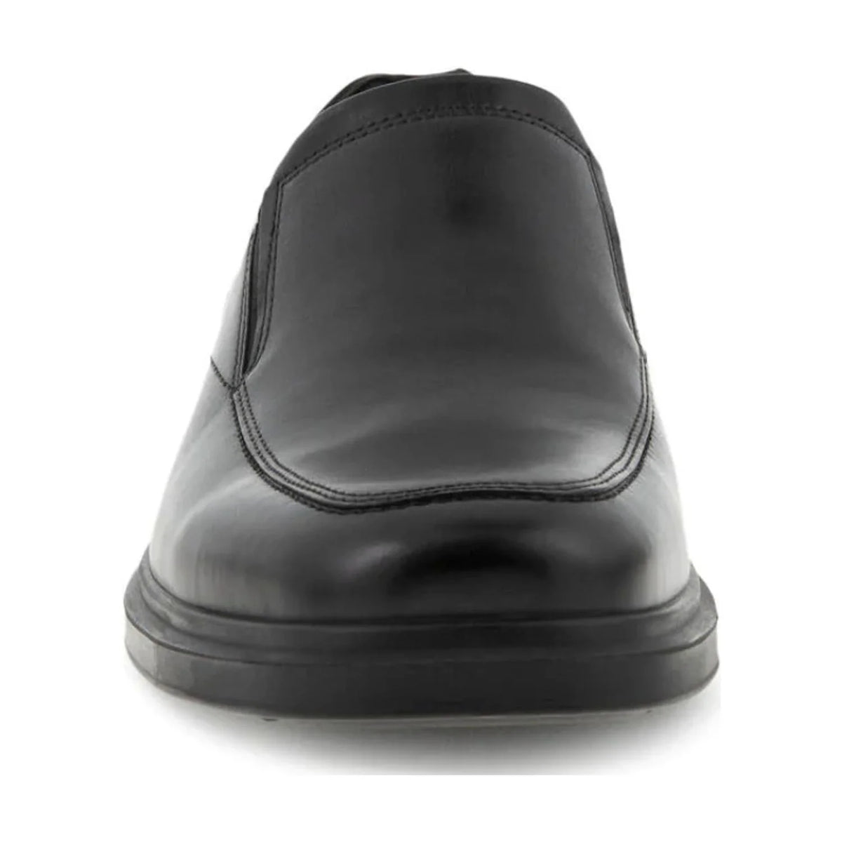 Black Leather Slip-on K519