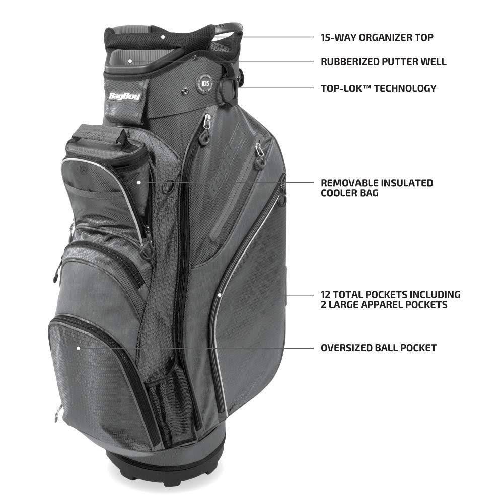 Charcoal/Black/White Cart Bag S8337