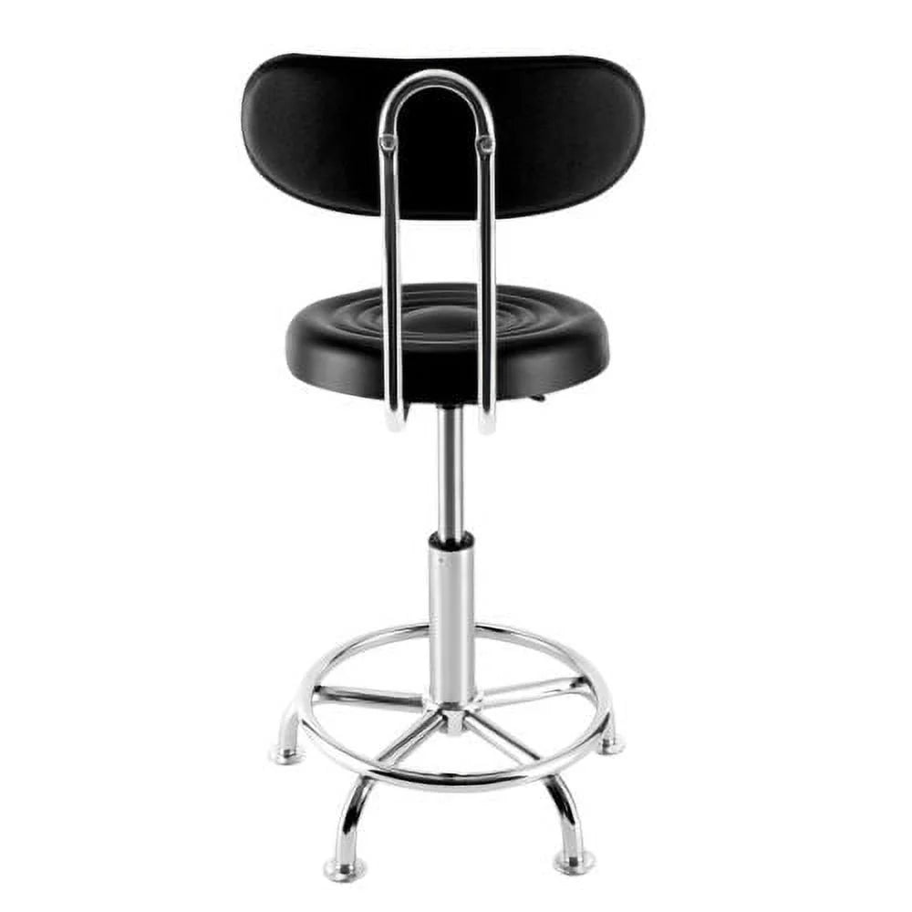 Hydraulic Height-Adjustable Leather Garage Stool W214863