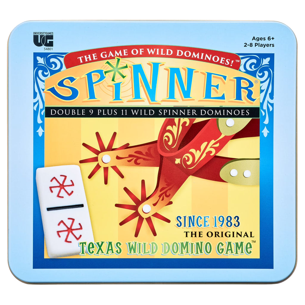 Spinner Game of Wild Dominoes in On-the-go Travel Tin B134