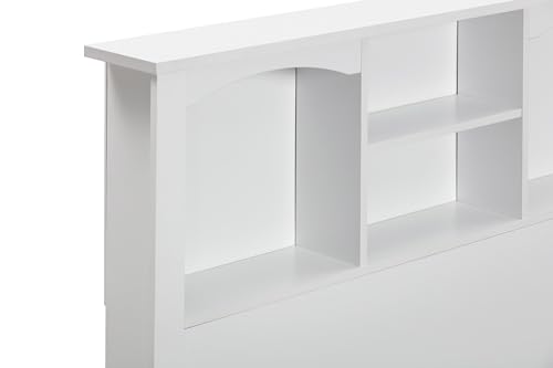 Twin Sized White Bookcase Headboard Y92890