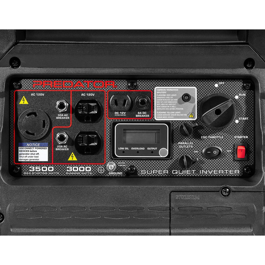 3500 Watt Super Quiet Inverter Generator O734