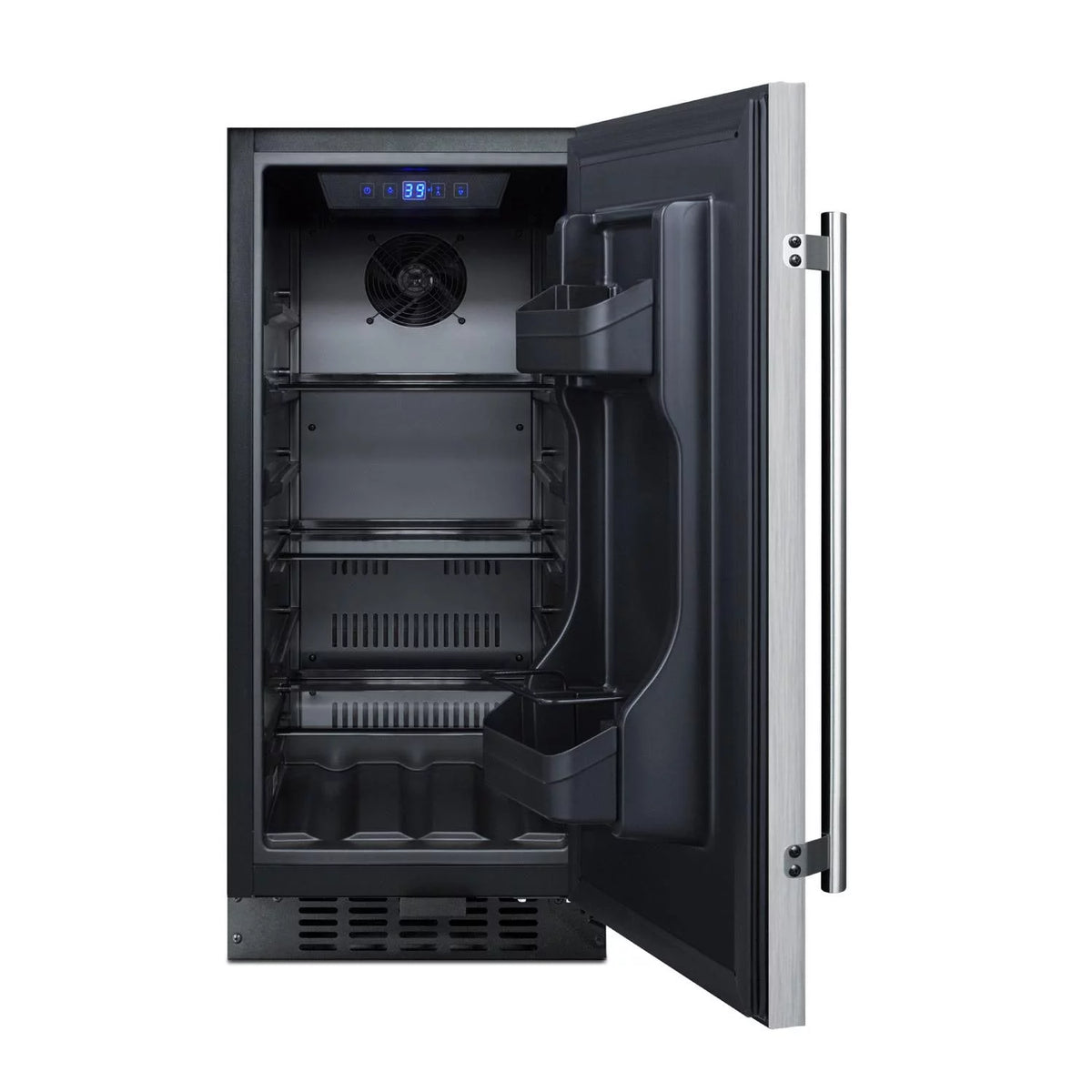 15-Inch 3.0 Cu. Ft. Outdoor Beverage Refrigerator Stainless Steel Black Z26165