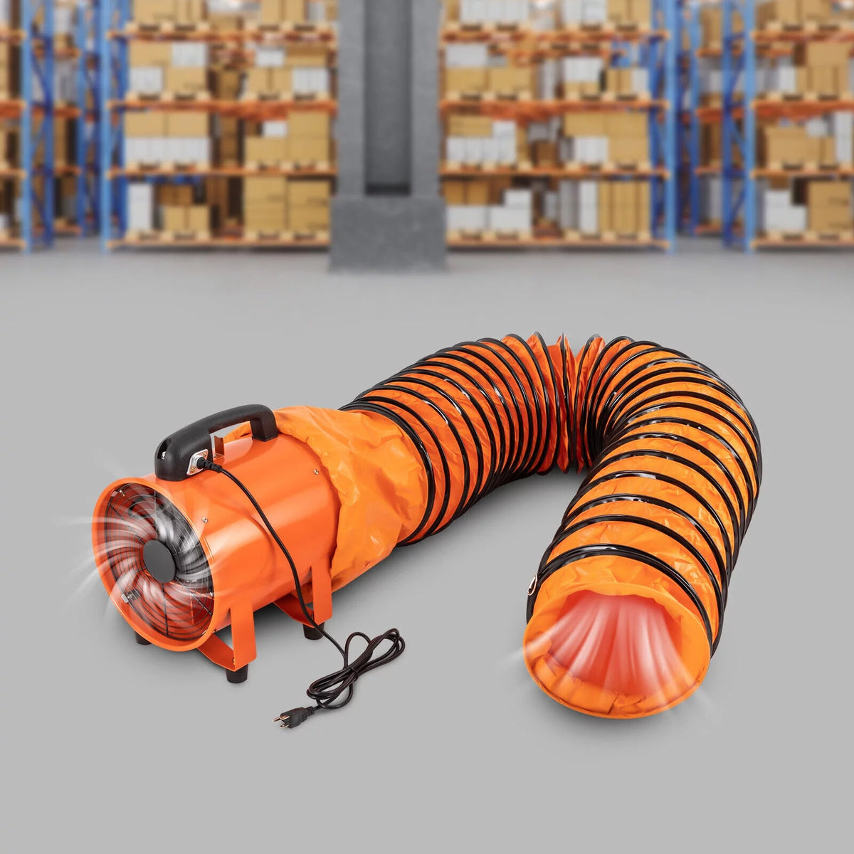 10 Inch Portable Ventilation Fan with 16 ft Duct Hose Q45595