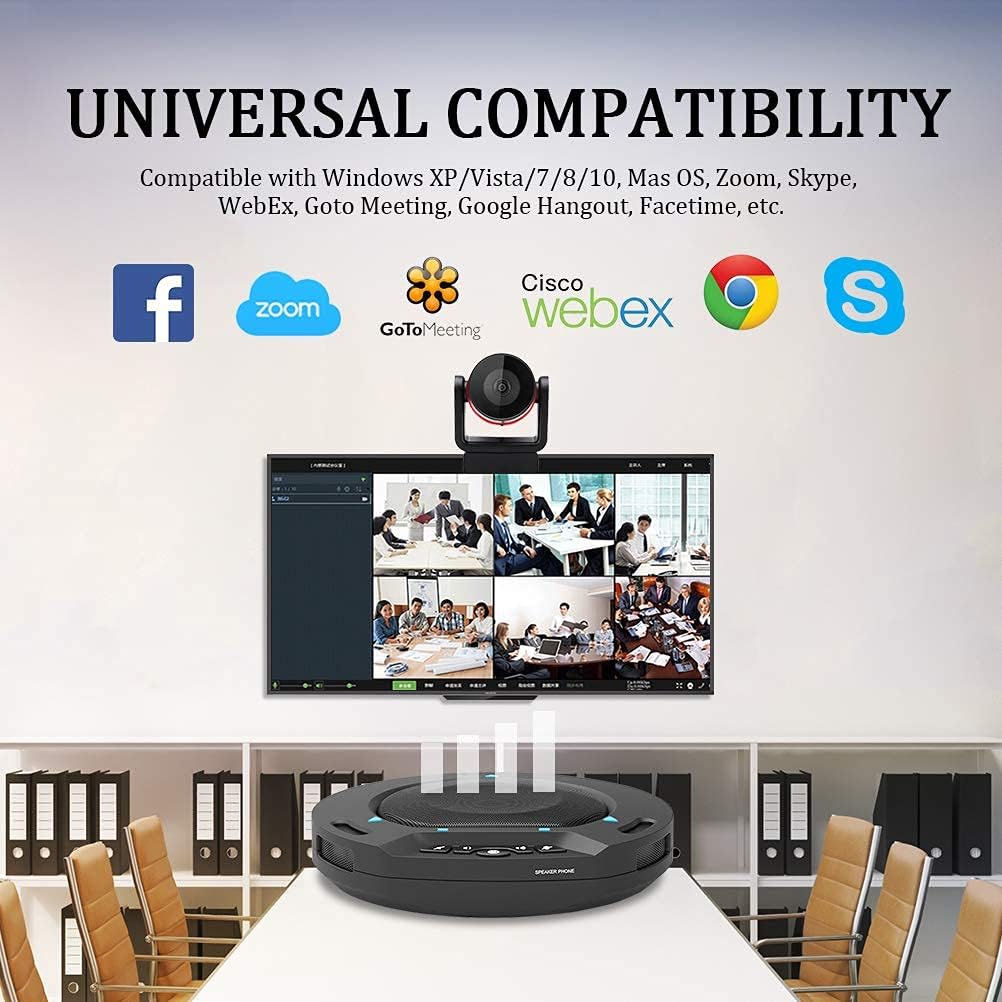 2.4G Wireless Conference Speaker HD1080P Conference Room Camera Bundle J103