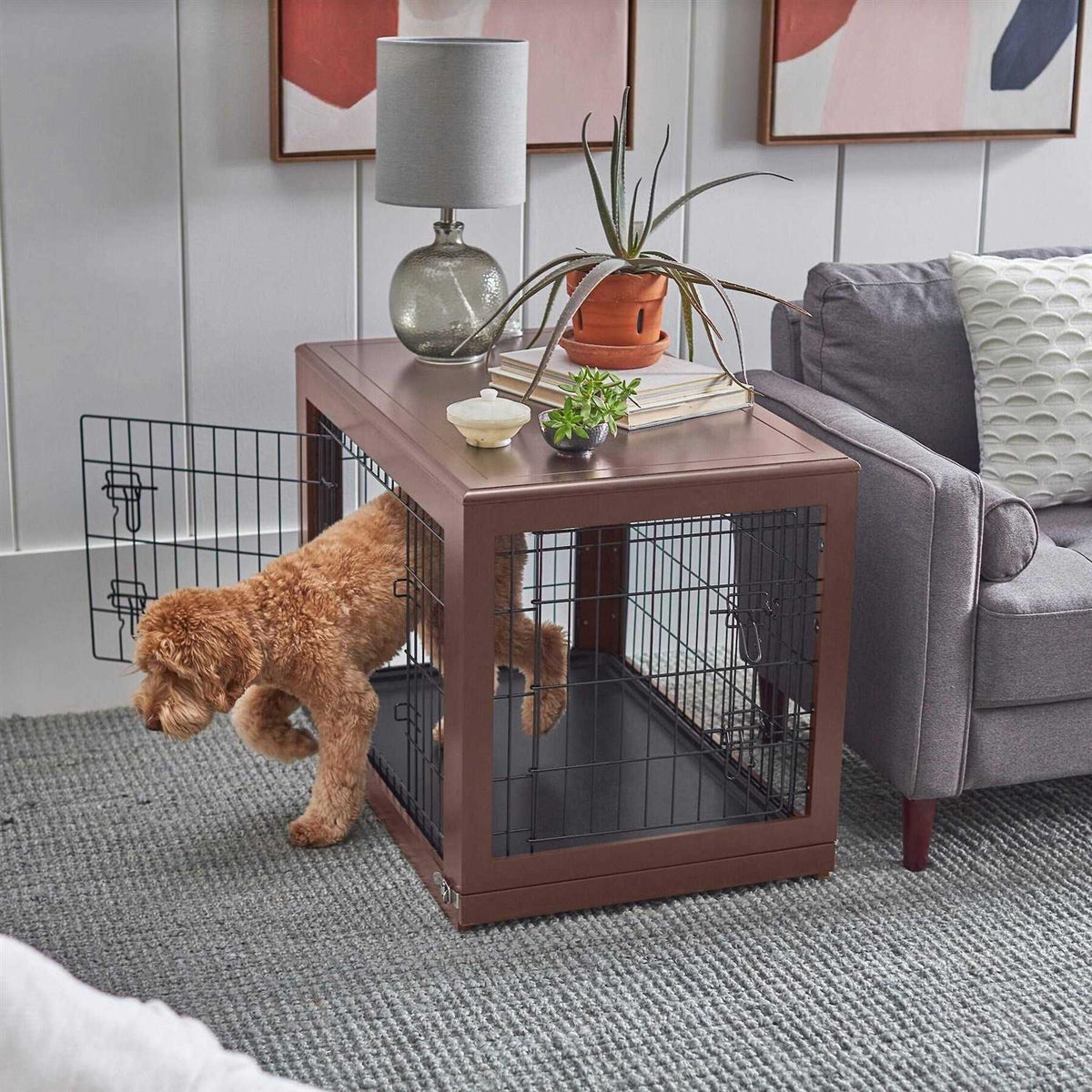 Double Door Dog Crate E976