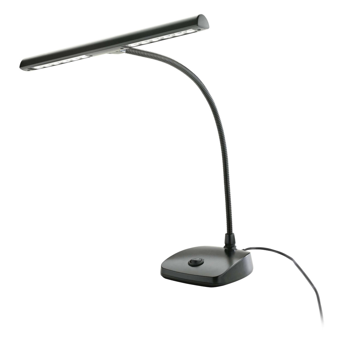 Black 12 LED Gooseneck Piano Lamp M793