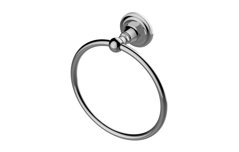 Brushed Nickel Towel Ring F192163