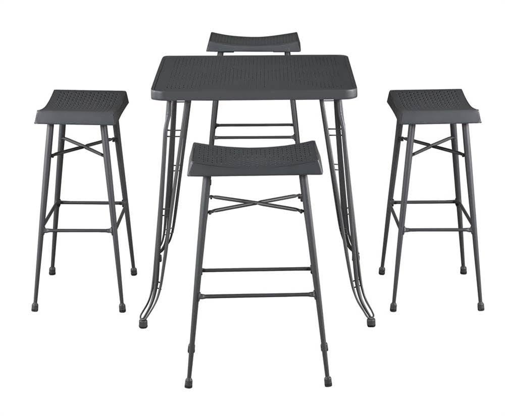 5 Piece Gray Pub Set N1686