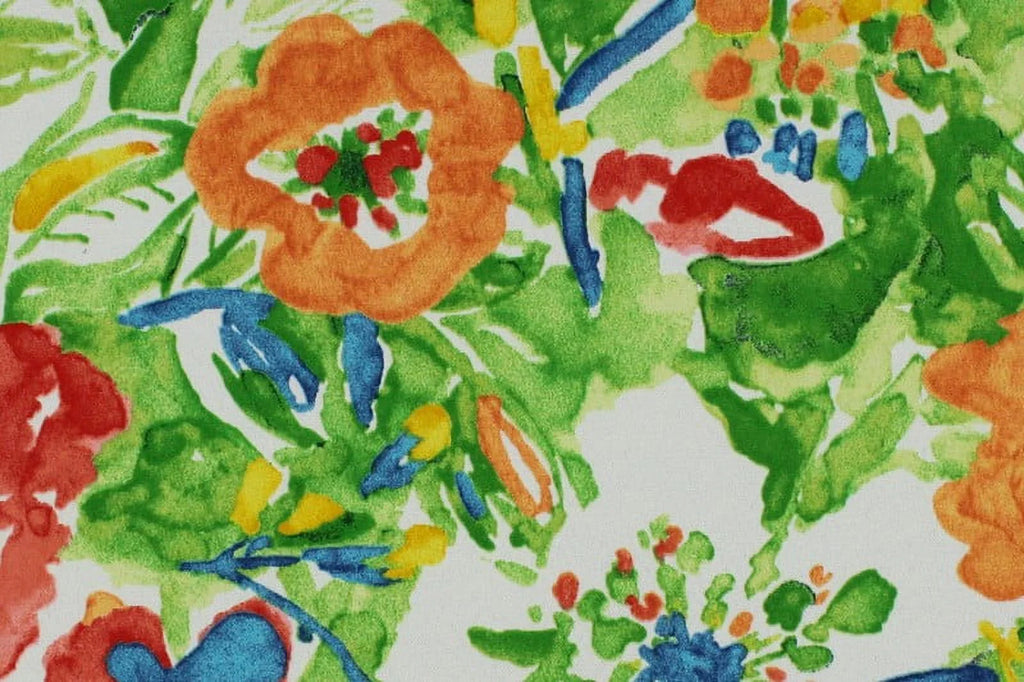 Multicolor Floral Outdoor Cushion Set with 2 Chair Cushions and 1 Bench Cushion F482830