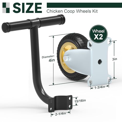 2 Pack 4" Caster Wheels and Lifting Handle K73122