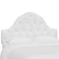 White Twin Kids' Tufted Headboard H325