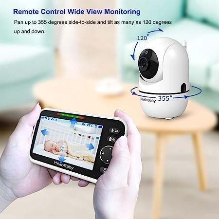 5'' Screen Video Baby Monitor with 30-Hour Battery and Night Vision X7822
