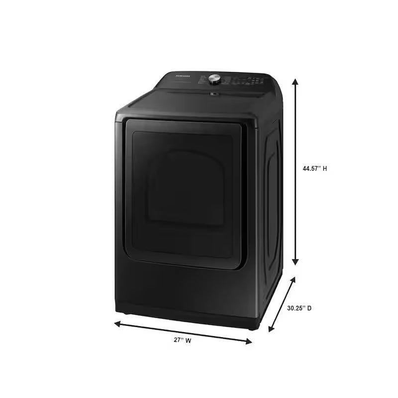7.4 cu. ft. Vented Gas Dryer with Steam Sanitize in Brushed Black R648