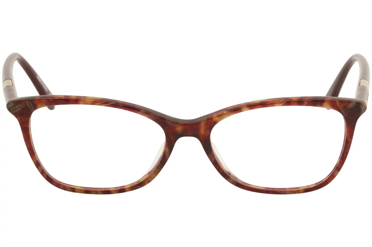 Women's Striped Red Optical Eyeglasses 54mm E235915