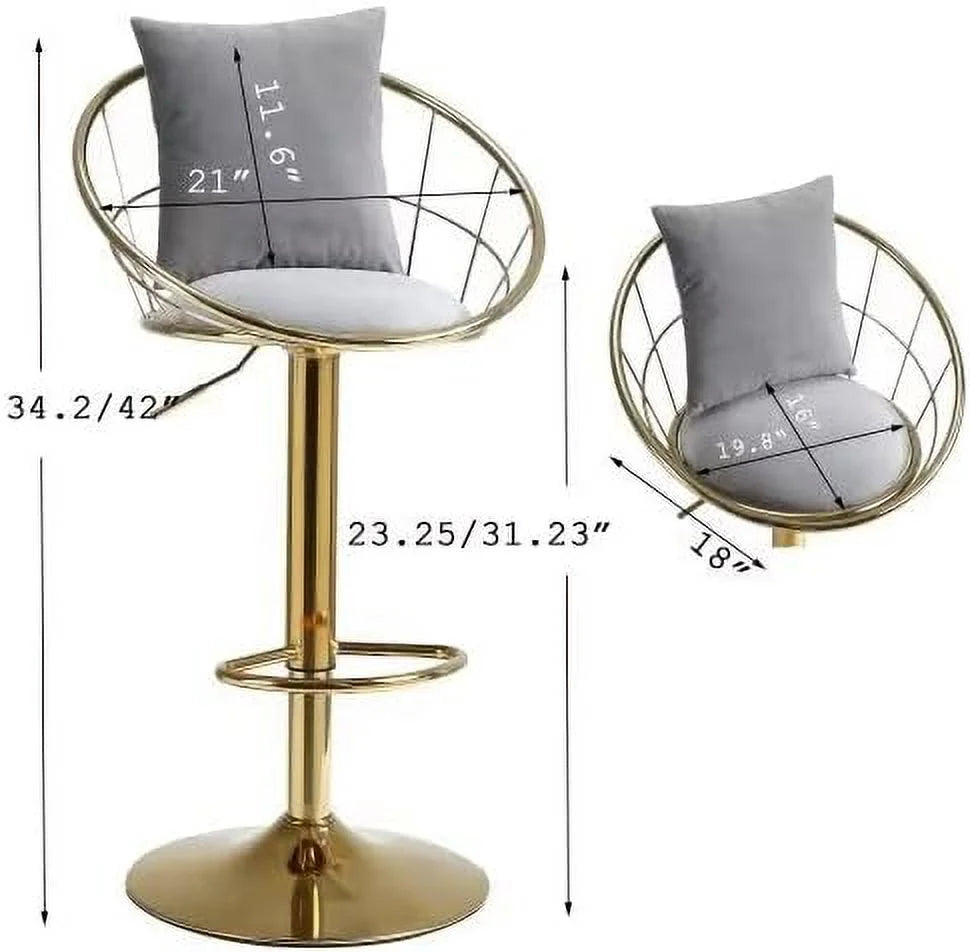 Purple Swivel Counter Height Stool with Back Y85738