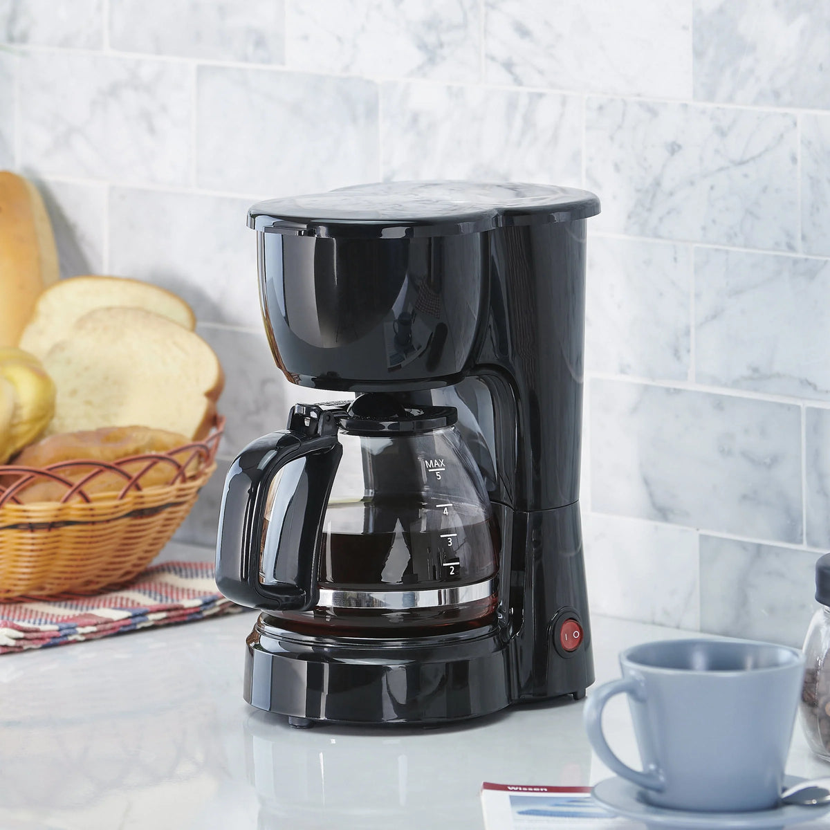 Black 5-Cup Drip Coffee Maker I859820