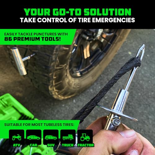 86-Piece Heavy Duty Tire Repair Kit Y641916
