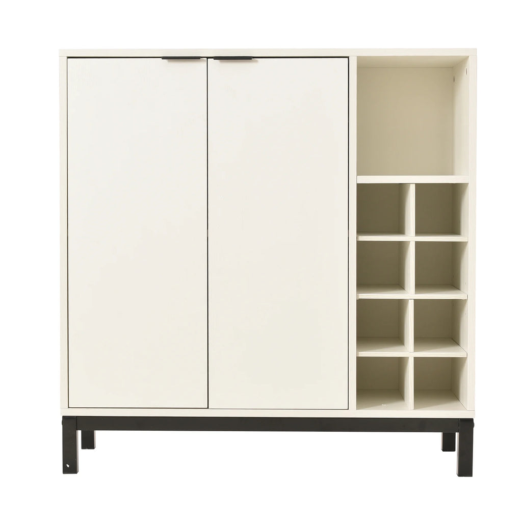White Sideboard Buffet Cabinet with Storage G9272