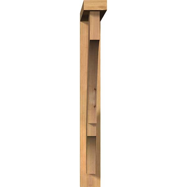Balboa Block Smooth Bracket with Offset Brace, Western Red Cedar I6362