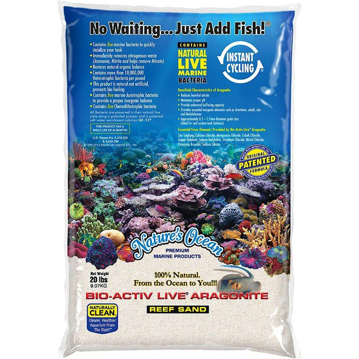 Live Aragonite Saltwater Aquarium Sand Z855967