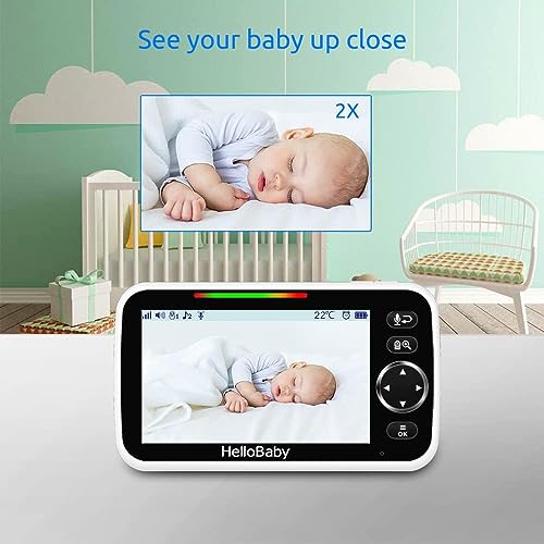 5'' Screen Video Baby Monitor with 30-Hour Battery and Night Vision X7822