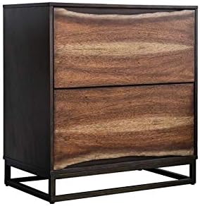 Wood 2-Drawer Nightstand P909
