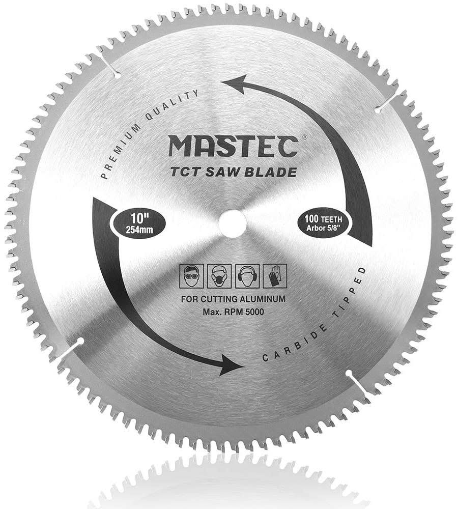 10-Inch 100T Carbide Tooth Saw Blade with 5/8-Inch Arbor E139