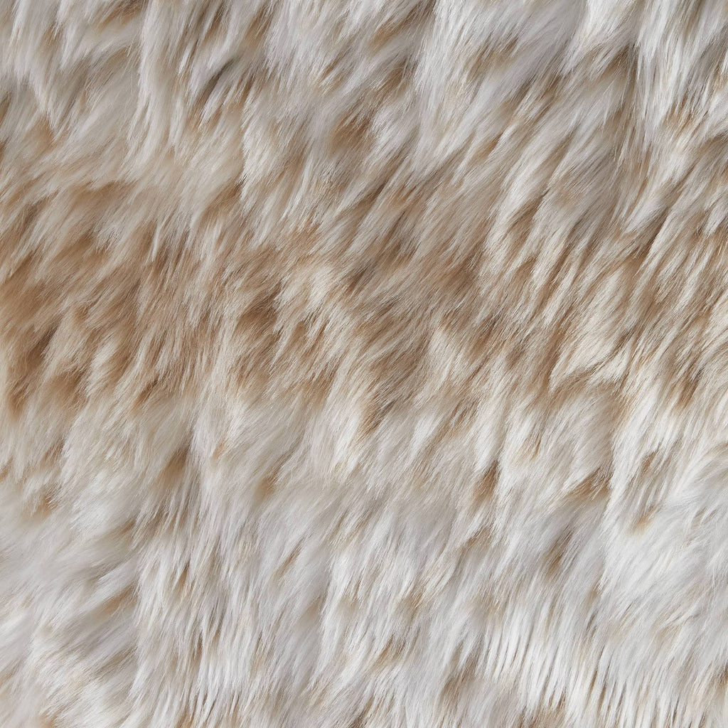 Faux Flokati Armless Office Chair Snow Leopard H36990