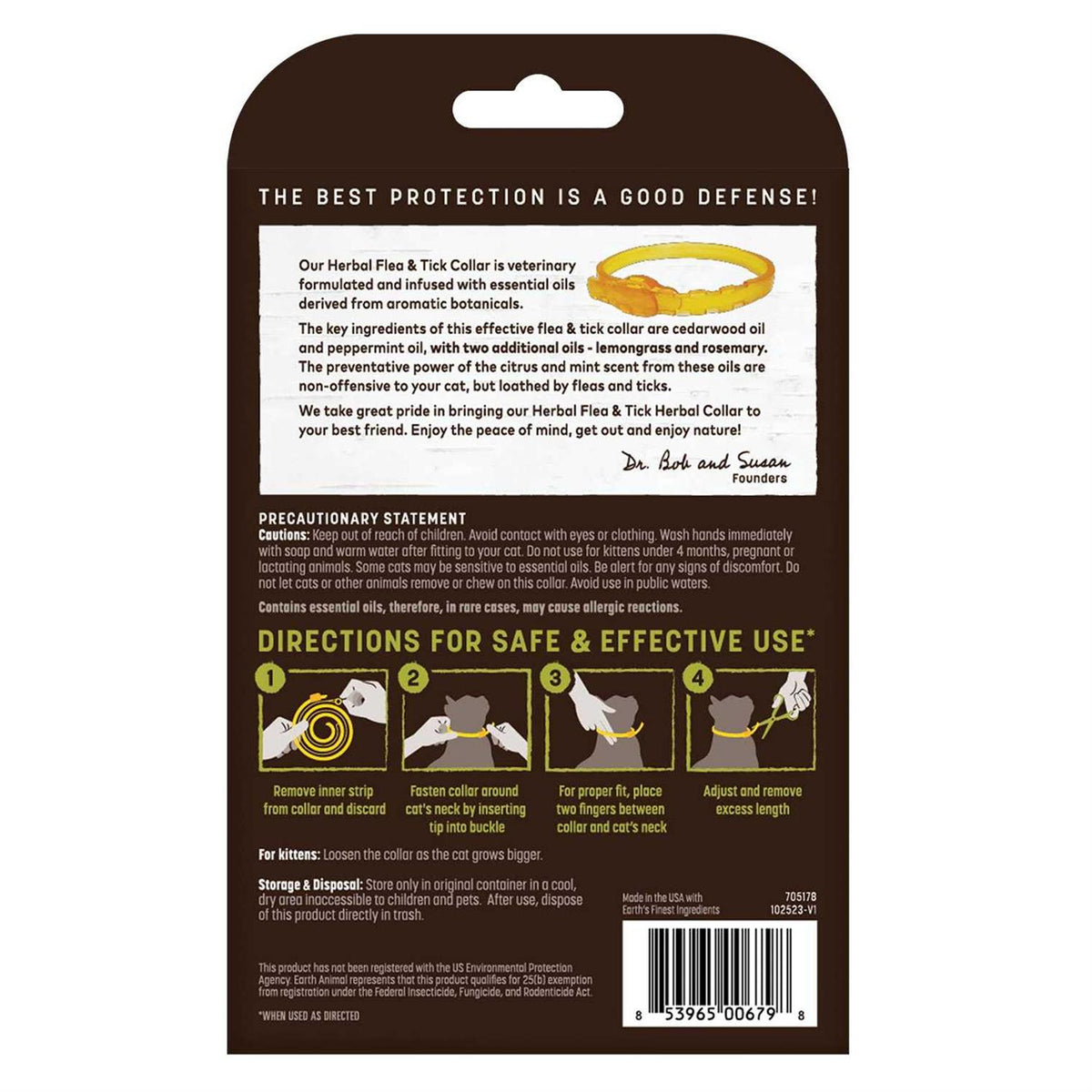 Herbal Flea & Tick Collar for Cats L324