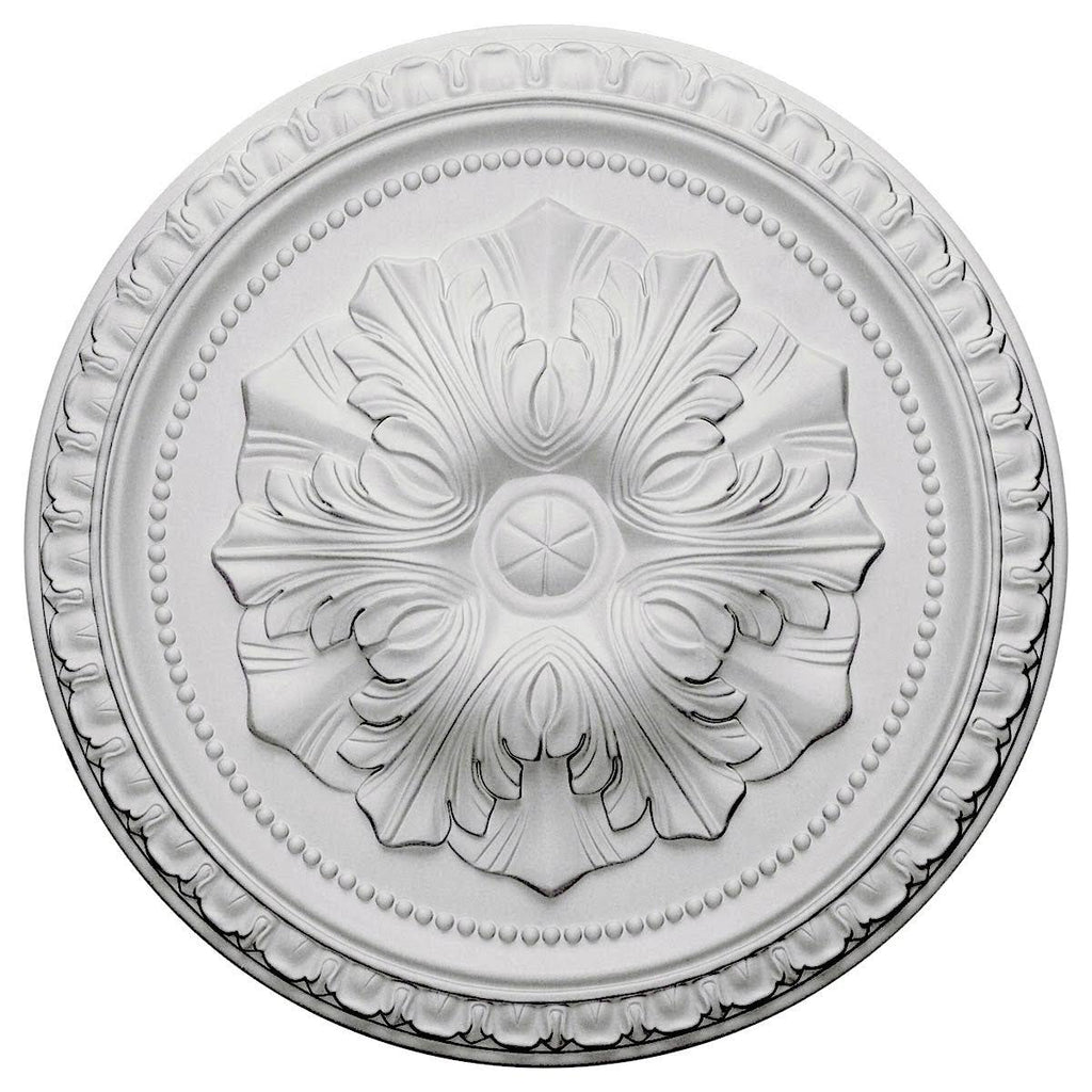 18x22OD x 1 3/8x22P Ceiling Medallion, Hand-Painted Black Pearl E921285