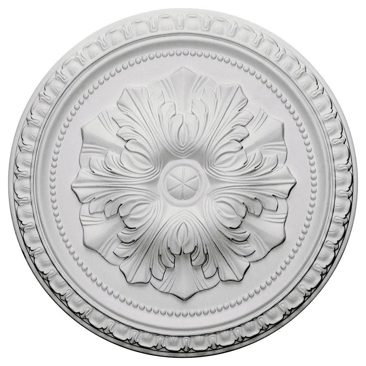 18x22OD x 1 3/8x22P Ceiling Medallion, Hand-Painted Black Pearl E921285