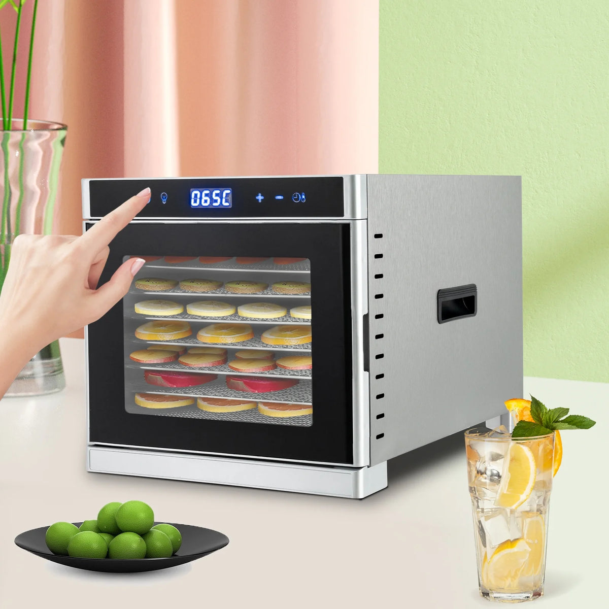 8 Tray Stainless Steel Food Dehydrator T451554