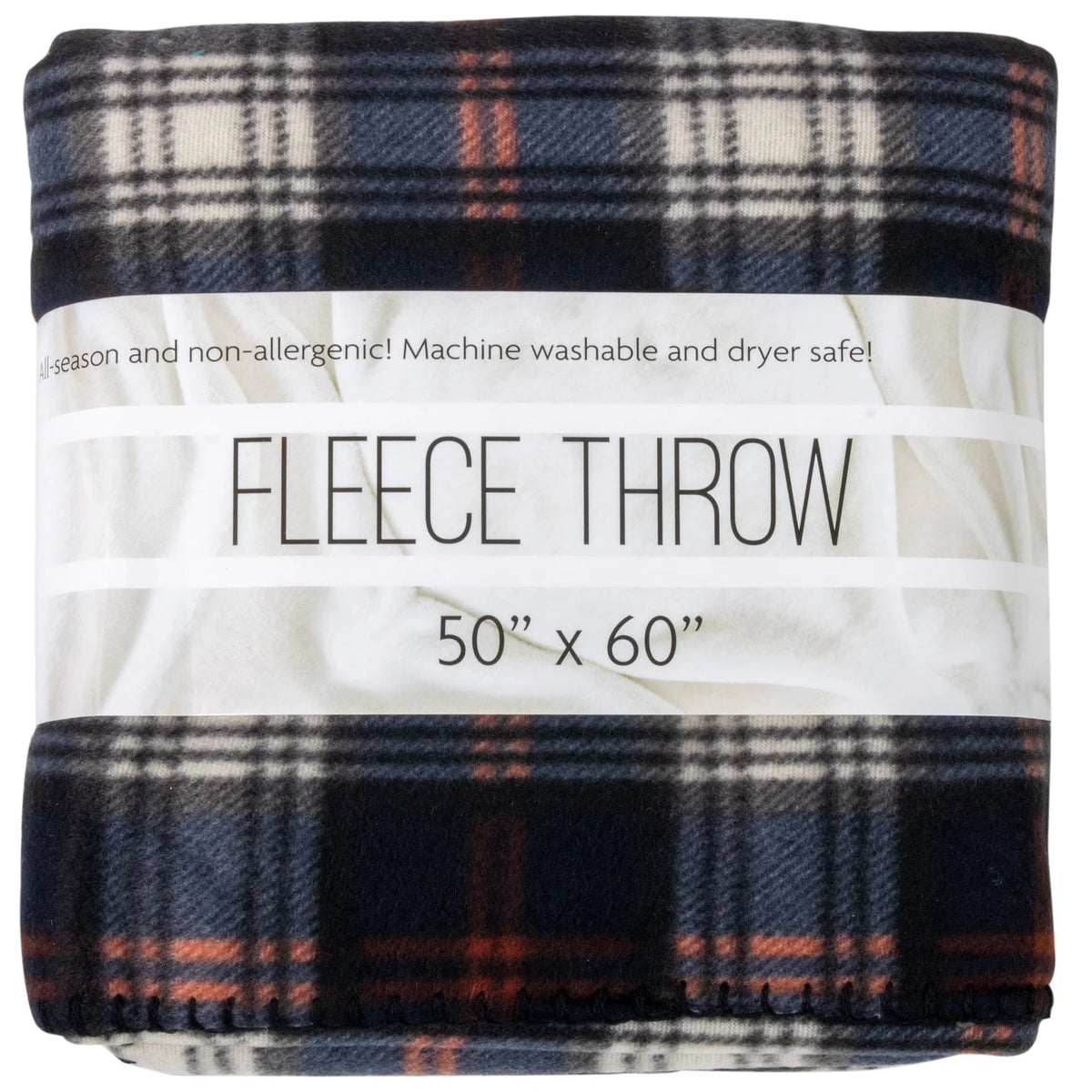 24 Pack 60”L x 50”W Plaid Fleece Throw Blankets O62649
